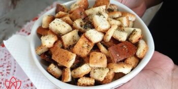 Torrada de pão de forma na airfryer