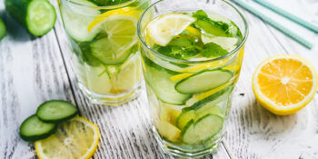 Água saborizada de pepino