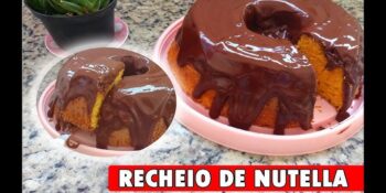 Bolo de cenoura com Nutella úmido