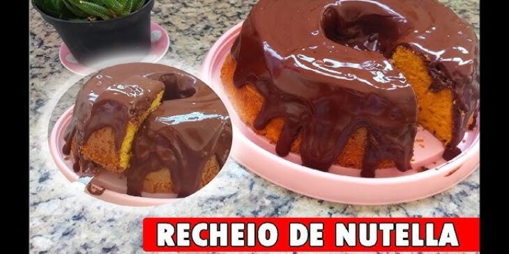 Bolo de cenoura com Nutella úmido receita