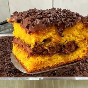 Bolo de cenoura trufado da sal de flor receita