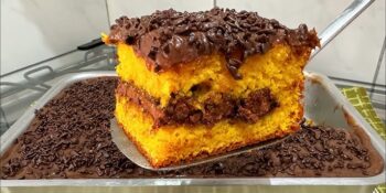 Bolo de cenoura trufado da sal de flor