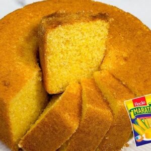 Bolo de flocão de milho com creme de leite receita