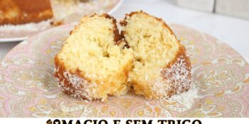 Bolo de leite condensado sem trigo