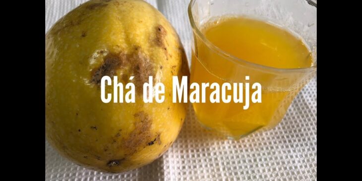 Chá de maracujá com casca e polpa receita