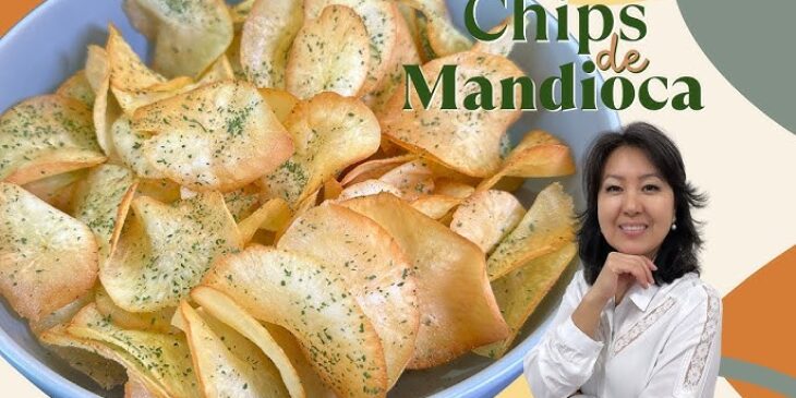 Chips de macaxeira com lemon pepper receita