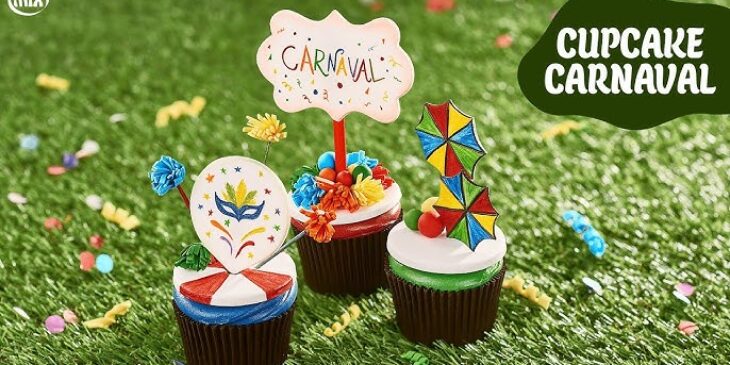 Cupcake de carnaval receita