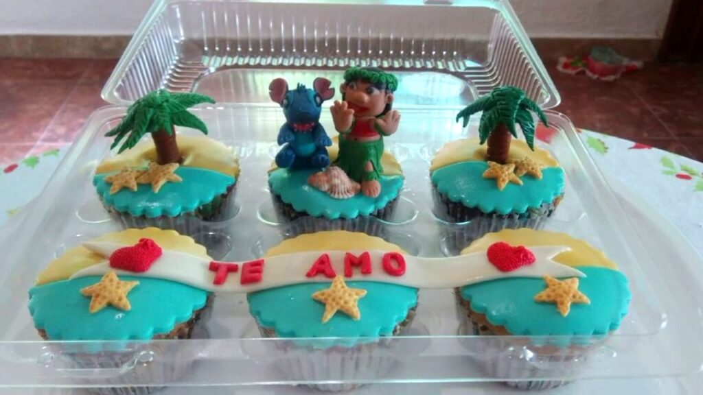 Cupcake do Stich receita