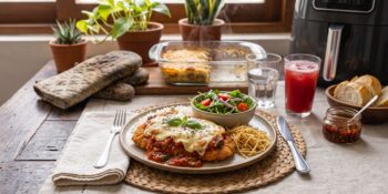 Frango à parmegiana de forno super fácil e deliciosa para o almoço