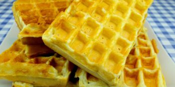 Massa de waffle caseira