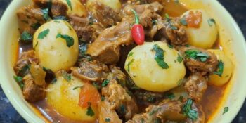 Moela macia com batata