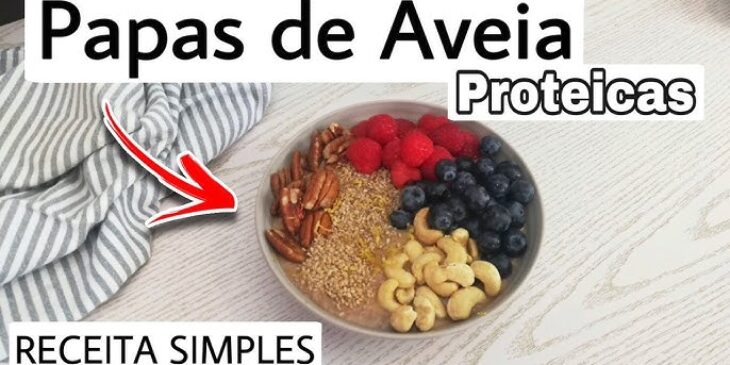 Papa de aveia com frutas receita