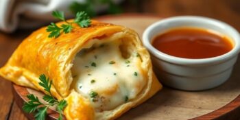 Pastelzinho de queijo e ervas