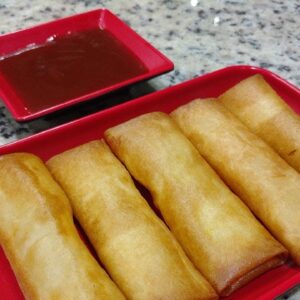 Rolinho primavera do tiktok receita