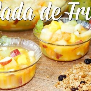 Salada de fruta proteica tudo gostoso