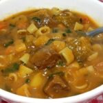 Sopa de carne para 2 pessoas como preparar