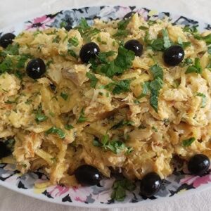 Bacalhau à Brás para páscoa receita