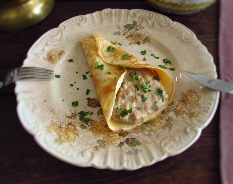 Crepe de atum receita cremosa demais