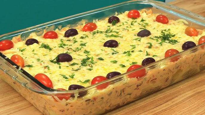 Escondidinho de bacalhau de pobre ta tudo gostoso