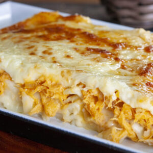 Escondidinho de frango com requeijão cremoso