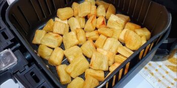 Mandioca super crocante sem óleo