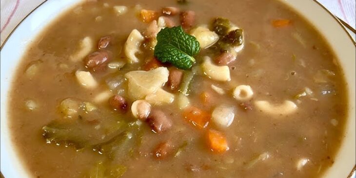 Minestrone de feijão receita