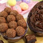 Ovo recheado com brownie receita tudo gostoso