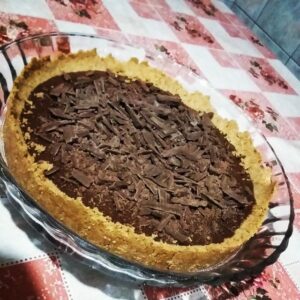 Torta de leite ninho com Nutella e biscoito amanteigado receita