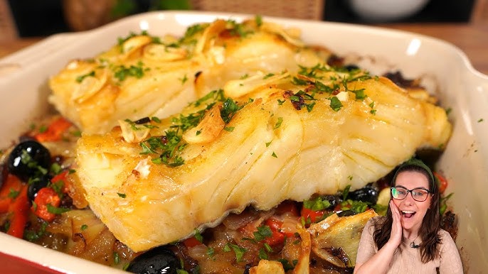 Bacalhau de forno com pimentas receita