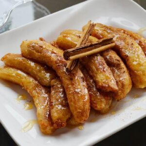 Banana assada com mel e canela receita
