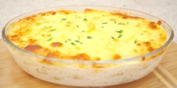 Batata gratinada com queijo 4 ingredientes