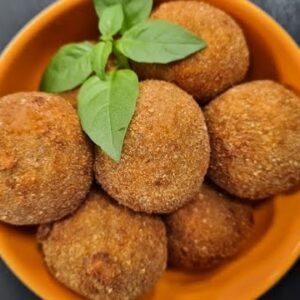 Bolinho de batata-doce com charque receita