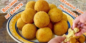Bolinho de batata super recheado