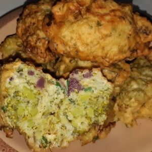 Bolinho de couve-flor com bacon receita