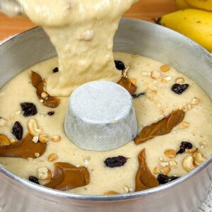 Bolo gelado de banana receita simples