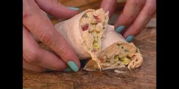 Burrito caseiro de frango para levar na marmita