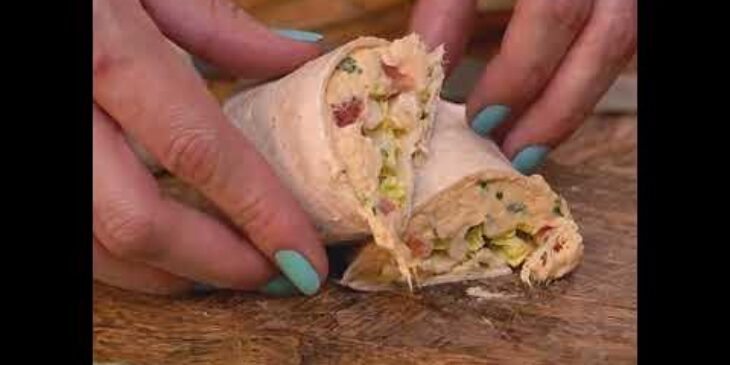 Burrito caseiro de frango para levar na marmita como preparar