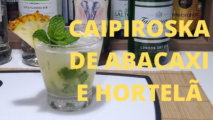 Caipirinha de abacaxi e hortelã receita