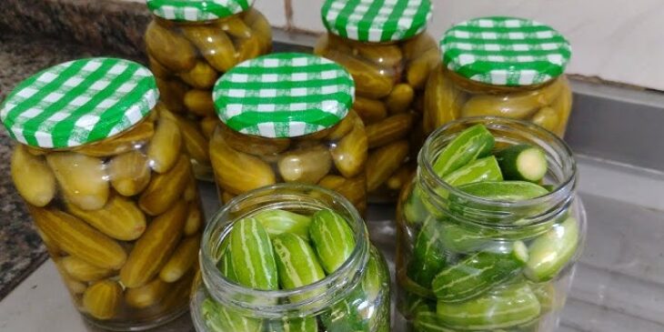 Compota de pepino receita