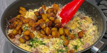 Farofa de bacon com banana da terra