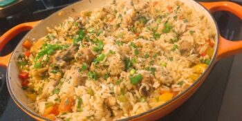 Galinhada com peito de frango