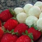 Ovo de colher ninho com morango