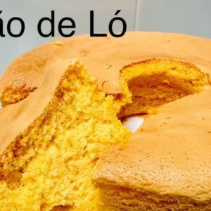 Pão de ló 3 ingredientes receita