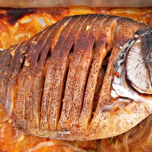 Peixe assado sem óleo receita