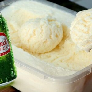 Sorvete de refrigerante tudo gostoso cremoso caseiro