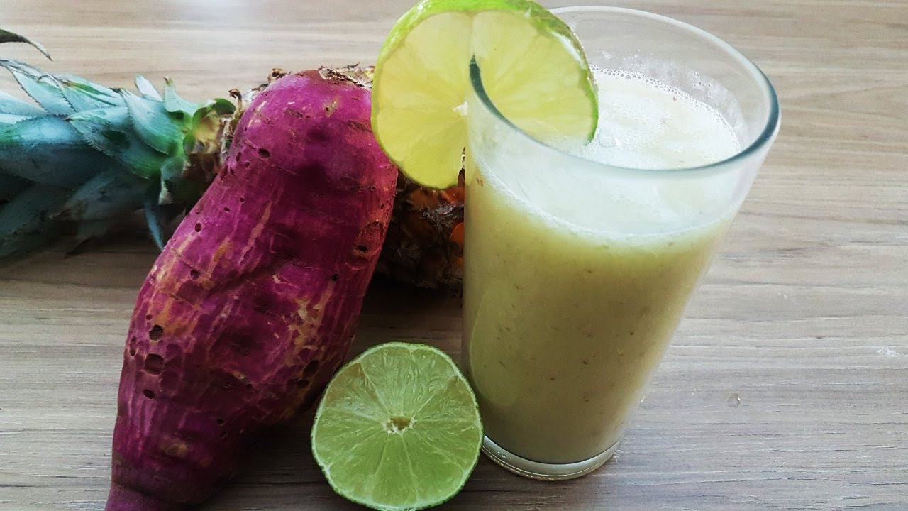 Suco de batata doce com limão tem melhor receita