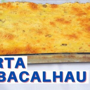 Torta salgada de bacalhau receita