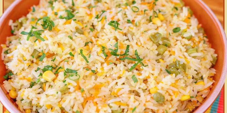 Arroz de festa com verduras ana maria