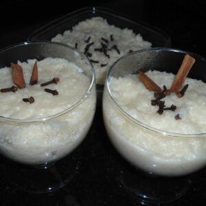 Arroz doce com cravo receita