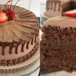 Bolo de chocolate com recheio de creme de avelã receita